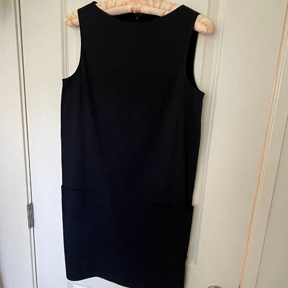 Theory linen blend mini dress